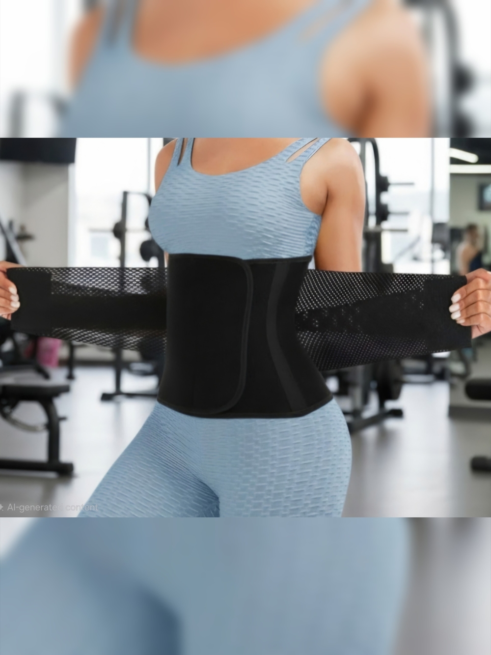 Women's Black Waist Trainer Belt - Slimming Support